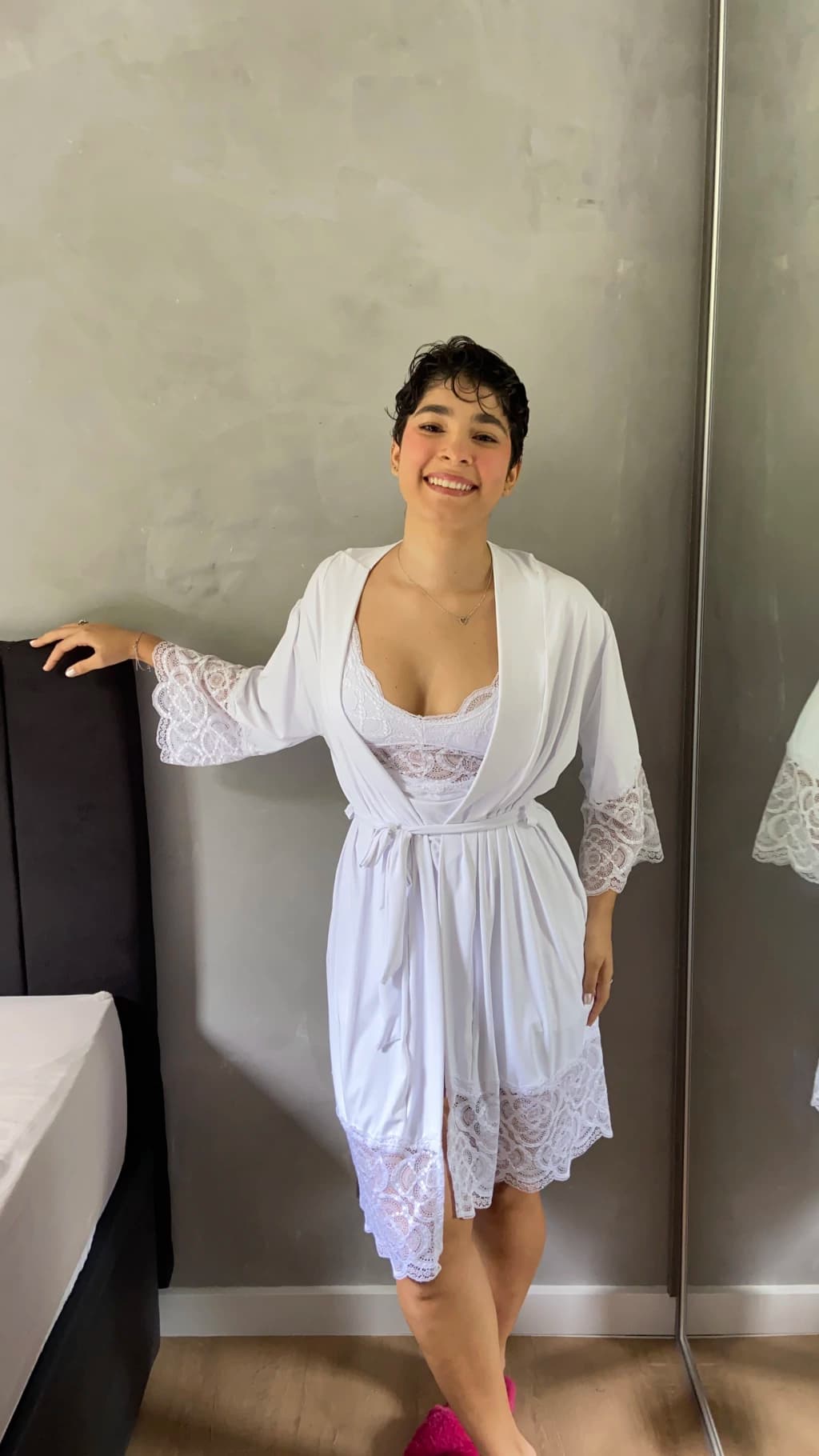 Robe Isadora branco